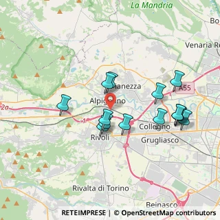 Mappa Via Scrivia, 10091 Alpignano TO, Italia (3.50714)