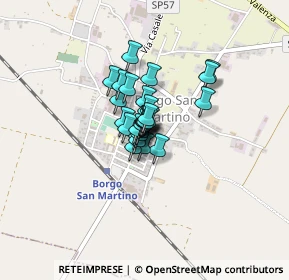 Mappa Piazza Vittorio Emanuele, 15032 Borgo San Martino AL, Italia (0.18929)