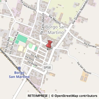 Mappa Via San Quirico, 8, 15032 Borgo San Martino, Alessandria (Piemonte)