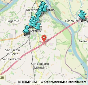 Mappa A21 Autostrada Torino Brescia, 29010 Castelvetro Piacentino PC, Italia (2.3075)