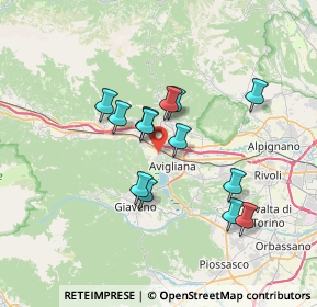 Mappa Via Valloja, 10057 Avigliana TO, Italia (5.78846)