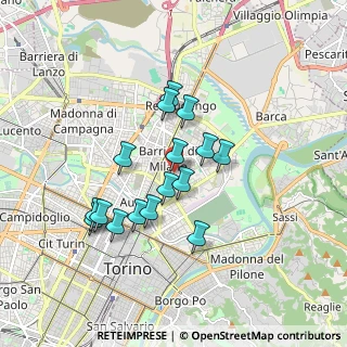 Mappa Piazza Giovanni Bottesini, 10154 Torino TO, Italia (1.505)