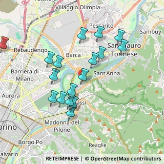 Mappa Strada del Meisino, 10132 Torino TO, Italia (1.68824)