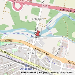Mappa Corso Dora, 58, 10051 Avigliana, Torino (Piemonte)