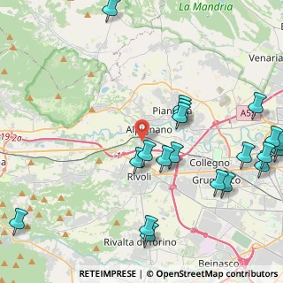 Mappa Via Emilio Chiri, 10091 Alpignano TO, Italia (5.4865)