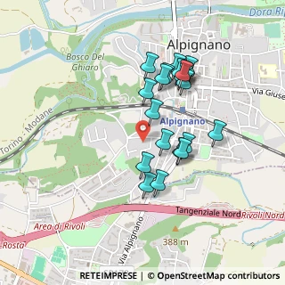 Mappa Via Emilio Chiri, 10091 Alpignano TO, Italia (0.398)