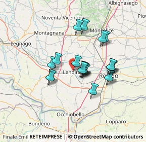 Mappa Via Lorenzo Canozio, 45026 Lendinara RO, Italia (11.037)