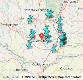 Mappa Via Lorenzo Canozio, 45026 Lendinara RO, Italia (12.6925)