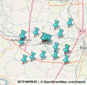 Mappa Via Lorenzo Canozio, 45026 Lendinara RO, Italia (6.30053)