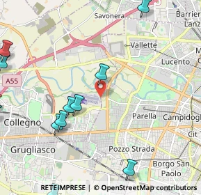 Mappa Strada Vicinale della Berlia, 10145 Torino TO, Italia (3.00083)