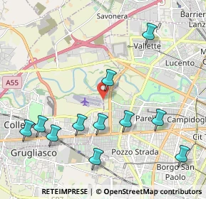 Mappa Strada Vicinale della Berlia, 10145 Torino TO, Italia (2.32)