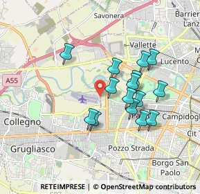 Mappa Strada Vicinale della Berlia, 10145 Torino TO, Italia (1.51933)