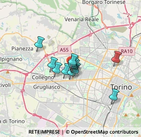 Mappa Strada Vicinale della Berlia, 10145 Torino TO, Italia (2.03083)