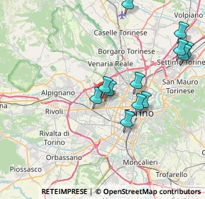 Mappa Strada Vicinale della Berlia, 10145 Torino TO, Italia (7.64)