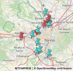 Mappa Strada Vicinale della Berlia, 10145 Torino TO, Italia (6.1675)