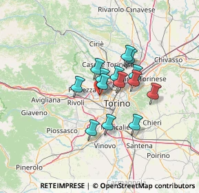 Mappa Strada Vicinale della Berlia, 10145 Torino TO, Italia (9.28786)