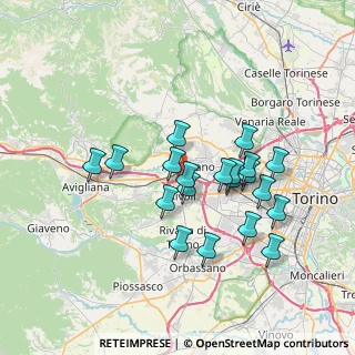 Mappa Via Avigliana, 10091 Alpignano TO, Italia (6.418)