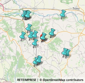 Mappa Via Torino, 15020 Murisengo AL, Italia (7.1205)