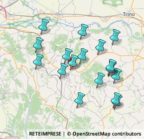 Mappa Via Torino, 15020 Murisengo AL, Italia (7.30556)