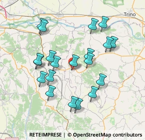 Mappa Via Torino, 15020 Murisengo AL, Italia (7.2255)