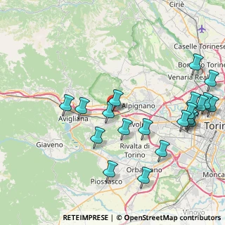 Mappa Strada Banchette, 10090 Rosta TO, Italia (9.6825)