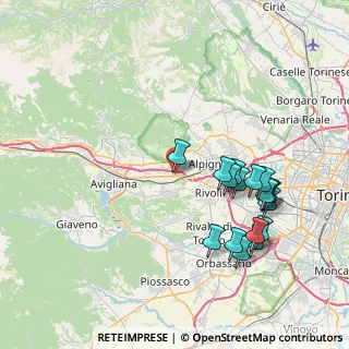 Mappa Strada Banchette, 10090 Rosta TO, Italia (8.26235)