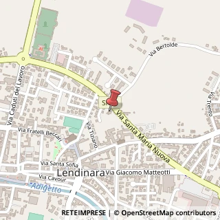 Mappa Via P.Veronese, 3, 45026 Lendinara, Rovigo (Veneto)