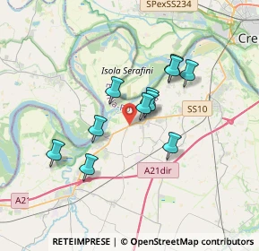 Mappa Via Granelli San Nazzaro, 29010 Monticelli d'Ongina PC, Italia (2.79)