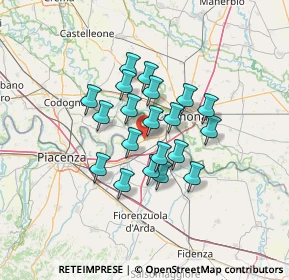 Mappa Via Granelli San Nazzaro, 29010 Monticelli d'Ongina PC, Italia (9.892)