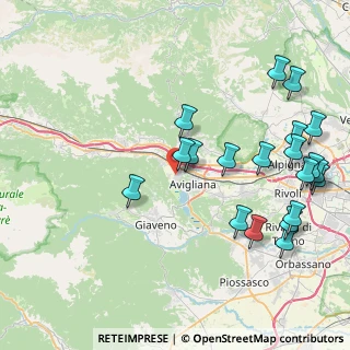 Mappa Via Valloja, 10051 Avigliana TO, Italia (9.8225)