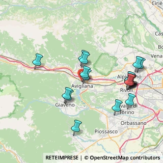 Mappa Via Carnino, 10051 Avigliana TO, Italia (8.2195)