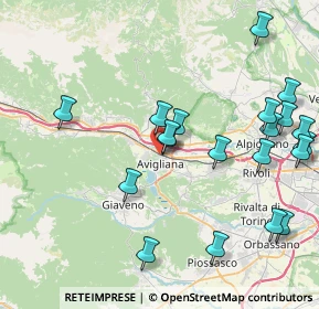 Mappa Via Carnino, 10051 Avigliana TO, Italia (9.3595)