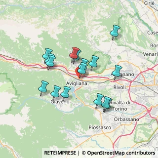 Mappa Via dei Testa, 10051 Avigliana TO, Italia (6.3475)