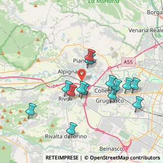 Mappa Via Artigianelli, 10098 Rivoli TO, Italia (3.73714)