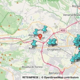 Mappa Via Artigianelli, 10098 Rivoli TO, Italia (6.43)