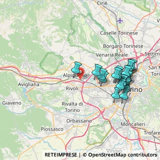 Mappa Via Artigianelli, 10098 Rivoli TO, Italia (8.1015)