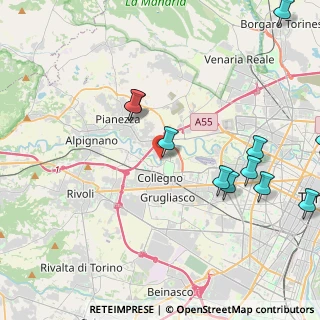 Mappa Via al, 10093 Collegno TO, Italia (5.04727)