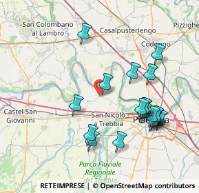 Mappa Via Anguissola, 29010 Calendasco PC, Italia (8.017)