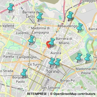 Mappa Strada del Fortino, 10152 Torino TO, Italia (2.62917)