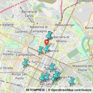 Mappa Strada del Fortino, 10152 Torino TO, Italia (2.44583)