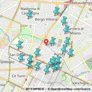 Mappa Strada del Fortino, 10152 Torino TO, Italia (1.1335)