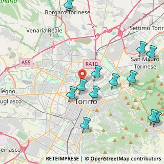 Mappa Strada del Fortino, 10152 Torino TO, Italia (5.00667)
