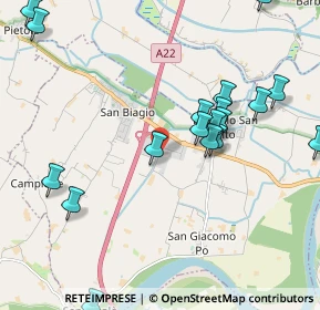 Mappa Via Renolfa, 46031 Bagnolo San Vito MN, Italia (2.609)