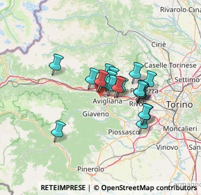 Mappa Via Maritano Lino, 10051 Avigliana TO, Italia (9.2055)