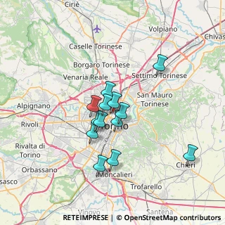 Mappa Via Beinasco, 10152 Torino TO, Italia (5.30385)