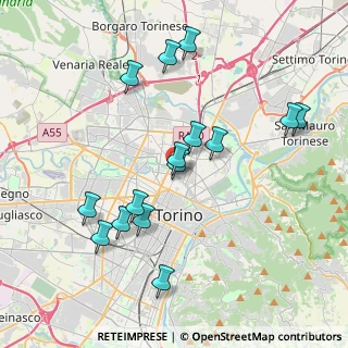 Mappa Via Beinasco, 10152 Torino TO, Italia (3.93533)