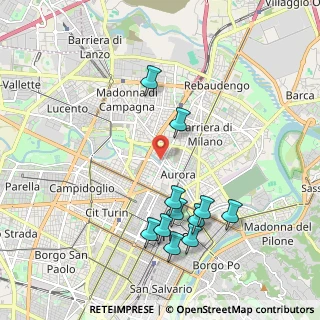 Mappa Via Beinasco, 10152 Torino TO, Italia (2.09)
