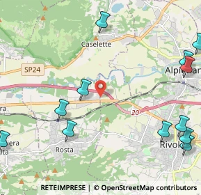 Mappa Strada Comunale di Rivoli, 10098 Rivoli TO, Italia (3.0425)