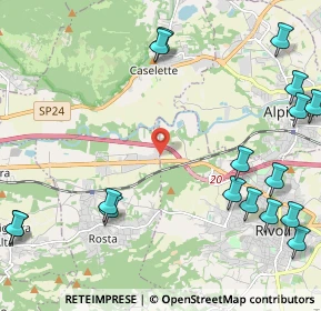 Mappa Strada Comunale di Rivoli, 10098 Rivoli TO, Italia (3.04824)