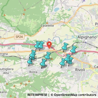 Mappa Strada Comunale di Rivoli, 10098 Rivoli TO, Italia (1.75308)